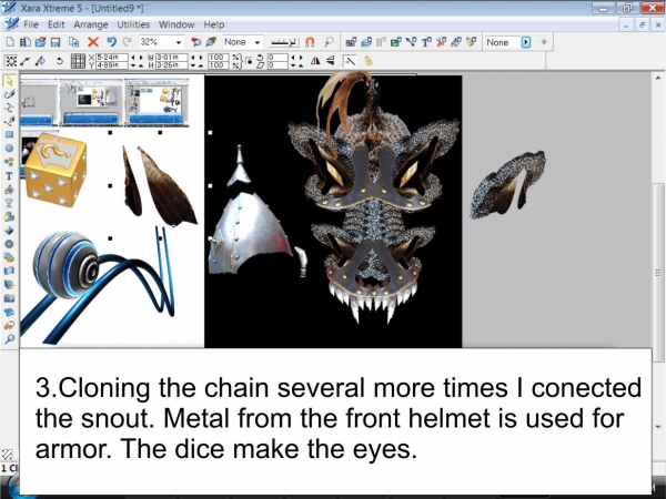 Creation of Armored Dragon: Step 3